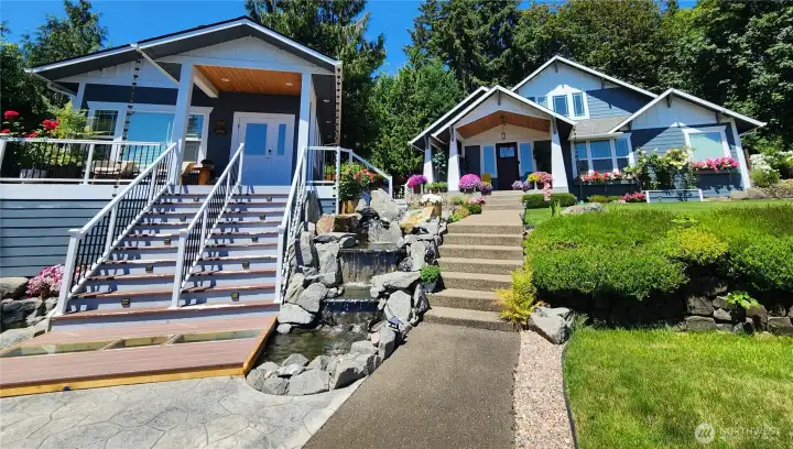 3 Separate Home  areas. There is another lower basement level.