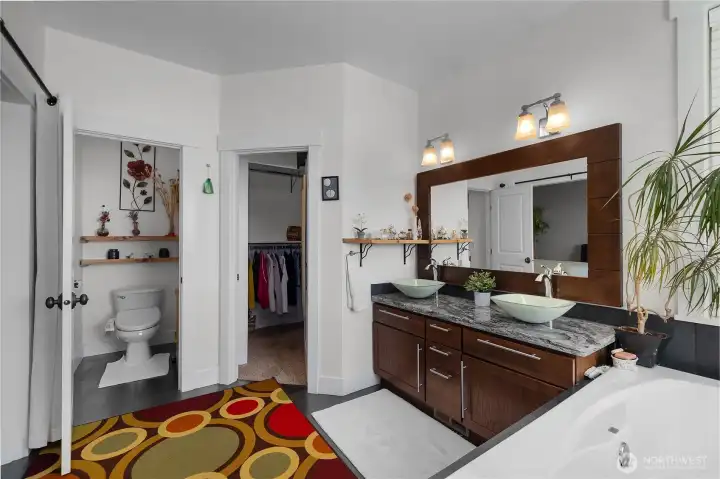 Primary Bathroom - Every toilet here has a bio Bidet toilet seat which is has heated & many high-end options.