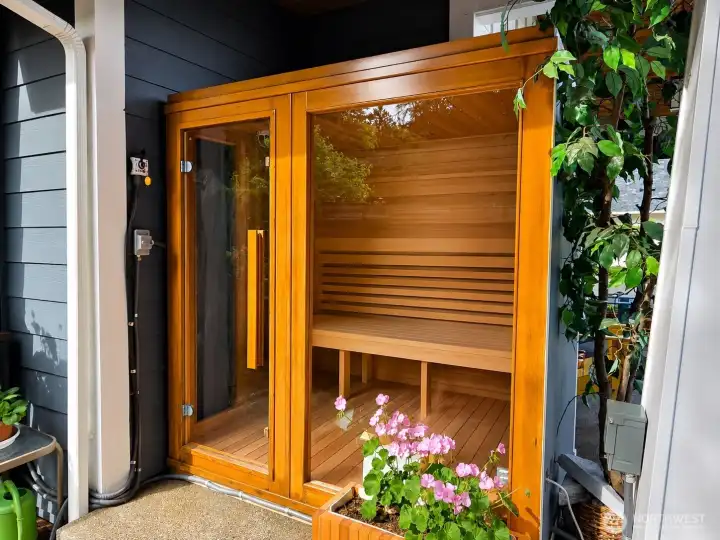 Beautiful Sauna to make your body feel good.