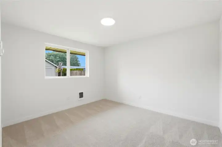 Generous sized 2nd bedroom.