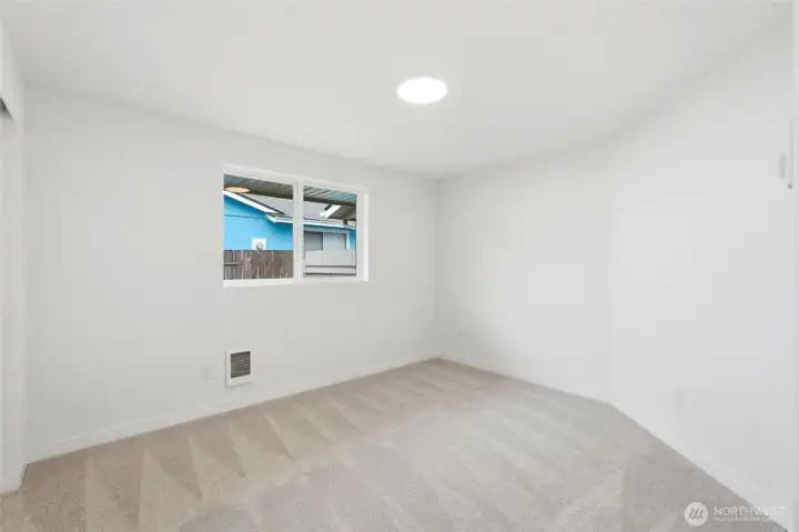 Generous sized 3rd bedroom.