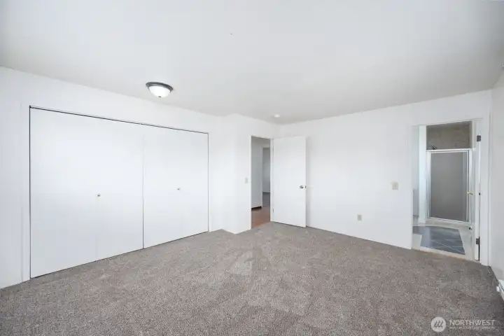 Primary Bedroom with large closet and on-suite