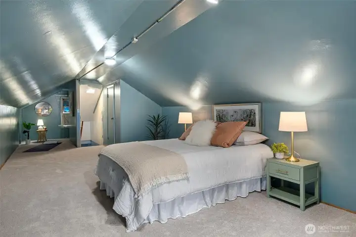 This large space could be your third bedroom, recreation room, playroom or ?
