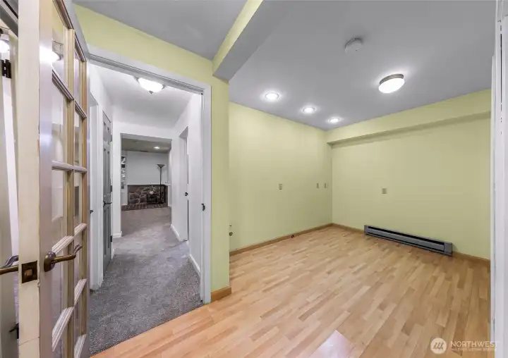 Bonus room ideal for hobbies, storage or exercise.
