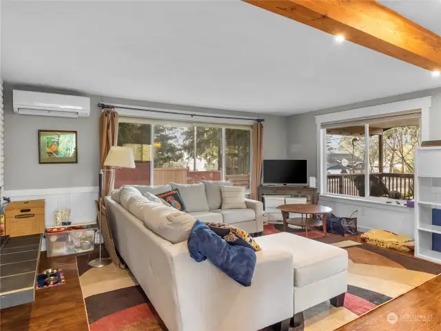 Upstairs living area