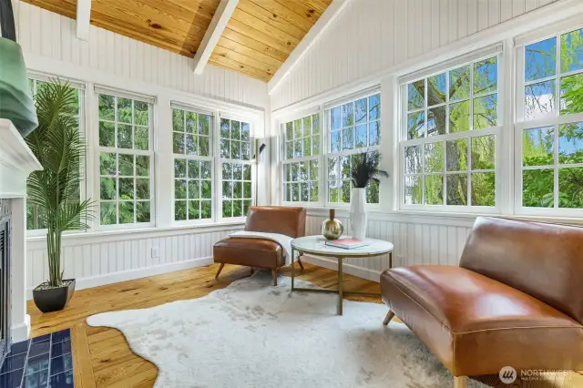 Sunroom to curl up with a book