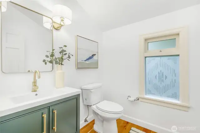 Powder room off the living area
