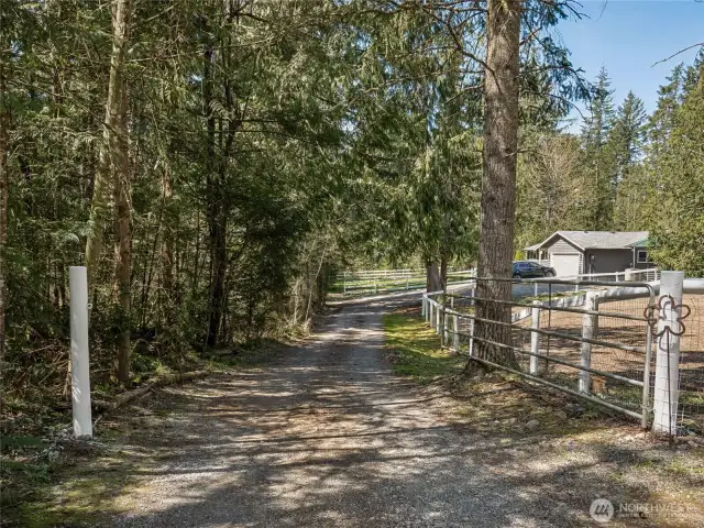 View Entering Private Driveway