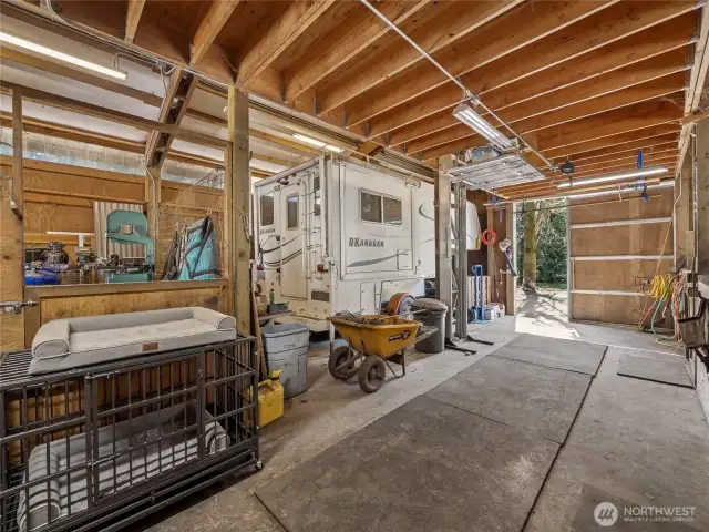 Barn Interior - Room for Camper Parking