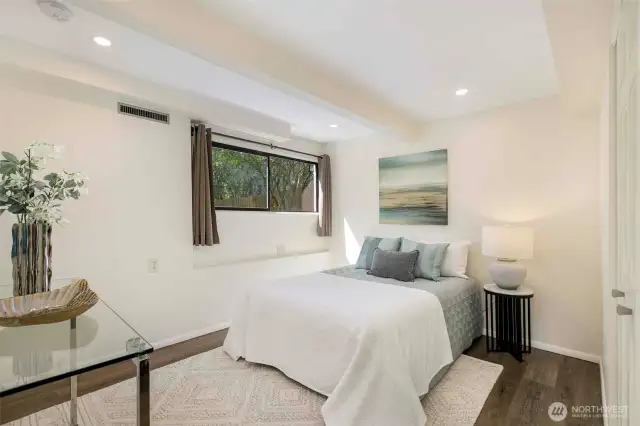 Lower level second bedroom.