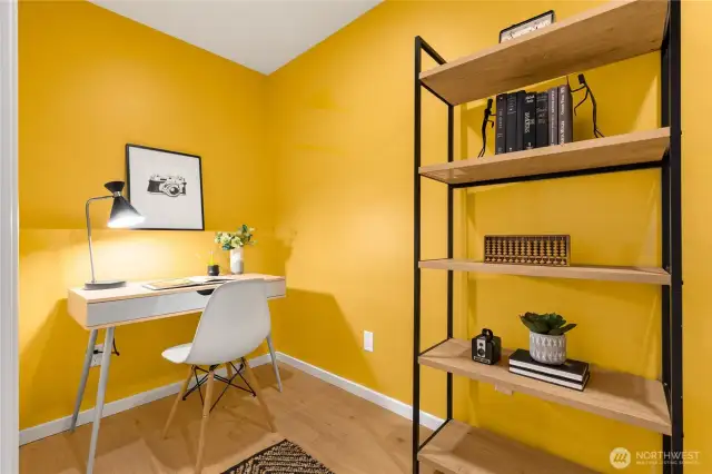 Work-from-home office space or wine room or...you decide!