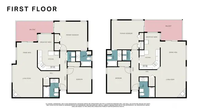 Units 1 & 2 floor plans