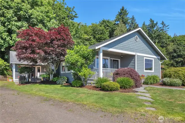 Home is beautifully landscaped