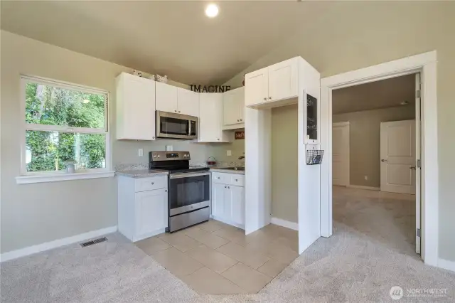 Family room has a 2nd kitchen