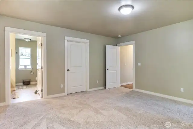 Primary with walk-in closet and ensuite