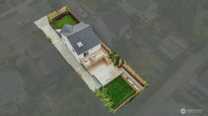 Aerial View of the large property