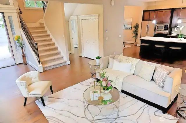Living Room facing the kitchen