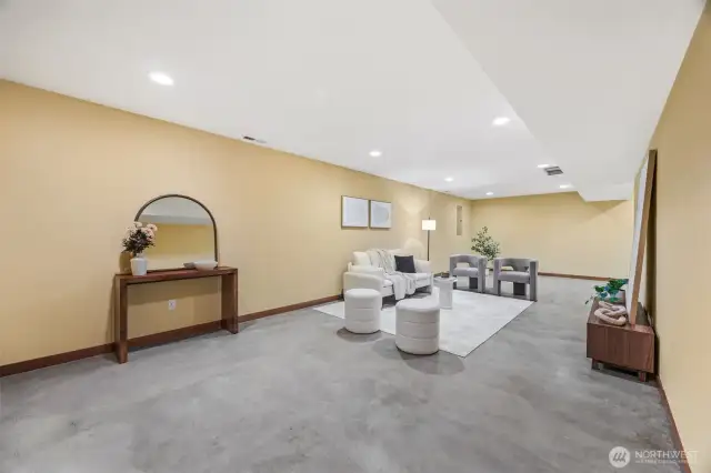Downstairs Bedroom + Media/Bonus Room