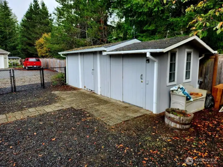 Outbuilding in Backyard