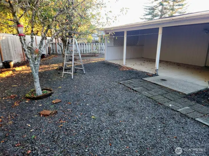 Covered Patio backyard