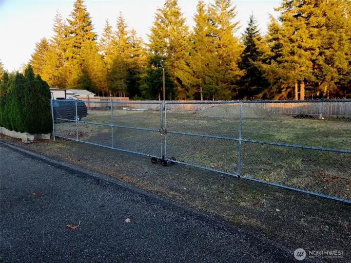 Christmas Village gated RV storage