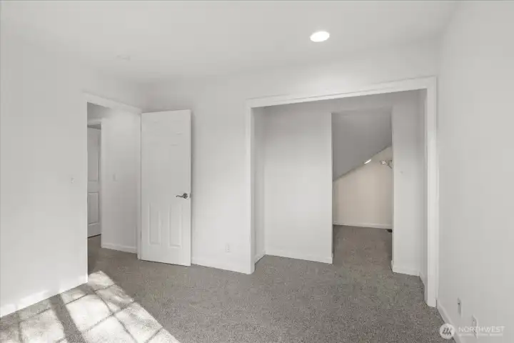 Bedroom #3 with closet view