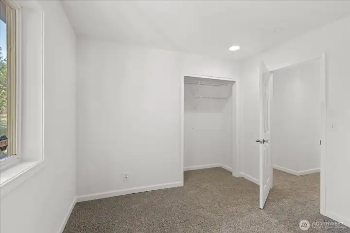 Bedroom #4 with closet view