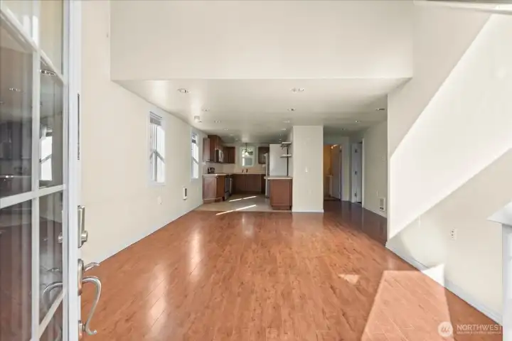1,600 sq ft across two levels, this detached home offers its own long driveway, yard space