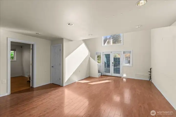 Open-concept floor plan ideal for living, dining, or work-from-home flexibility