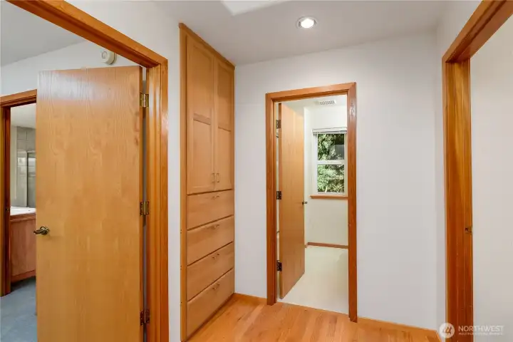 Hallway connecting main living spaces