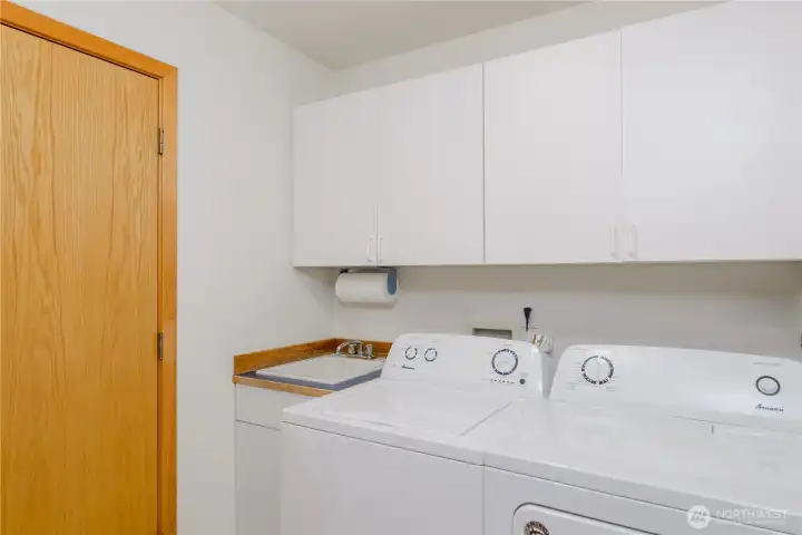 Laundry area conveniently located within the home