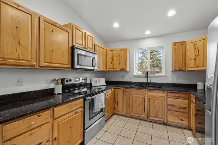 Lots of cabinet space for storage