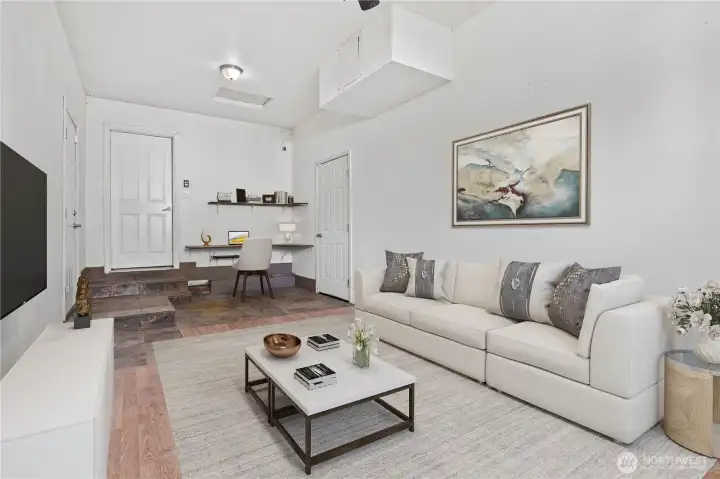 Bonus area virtually staged