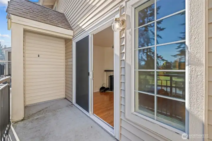 deck off living area