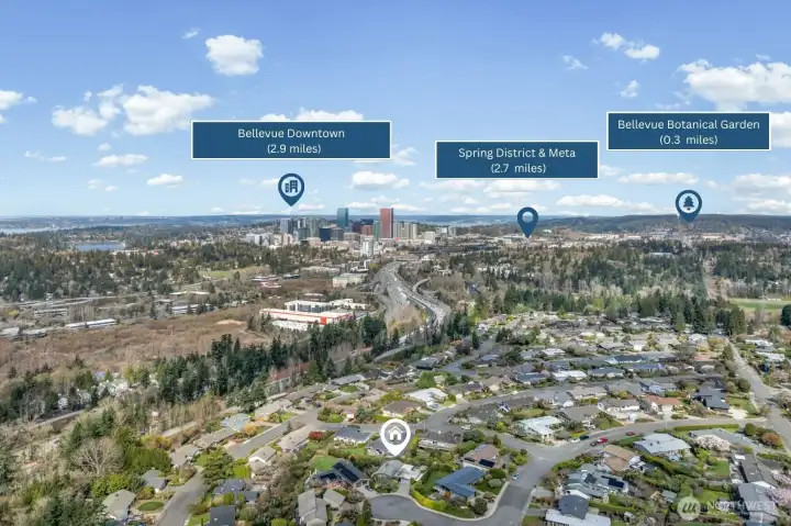 Ideally located just minutes to Downtown Bellevue and the Spring District, offering easy access to premier dining, shopping, and major employers.