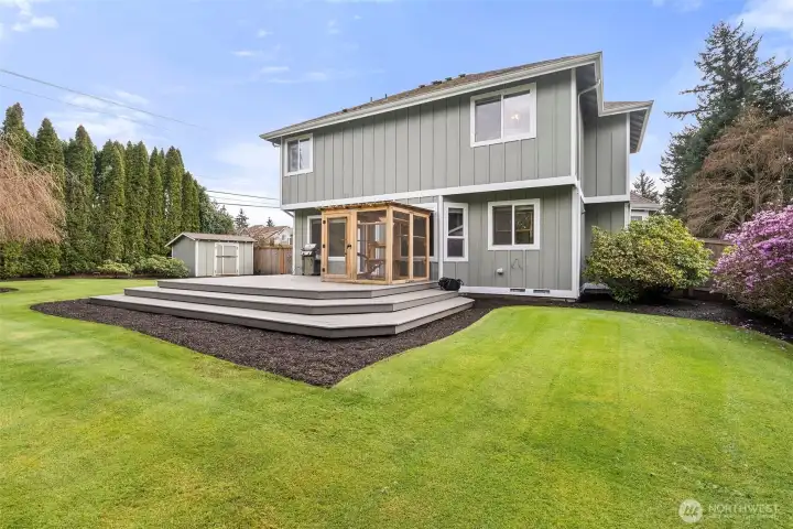 Envision summer gatherings in the fully fenced backyard, highlighted by a brand-new deck (2025) designed for effortless outdoor entertaining. Catio does not convey.