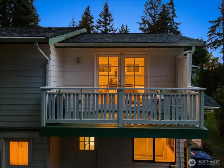 Private terrace off primary suite.