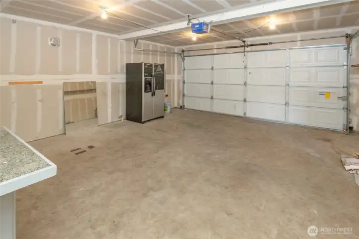 Large 2 car garage