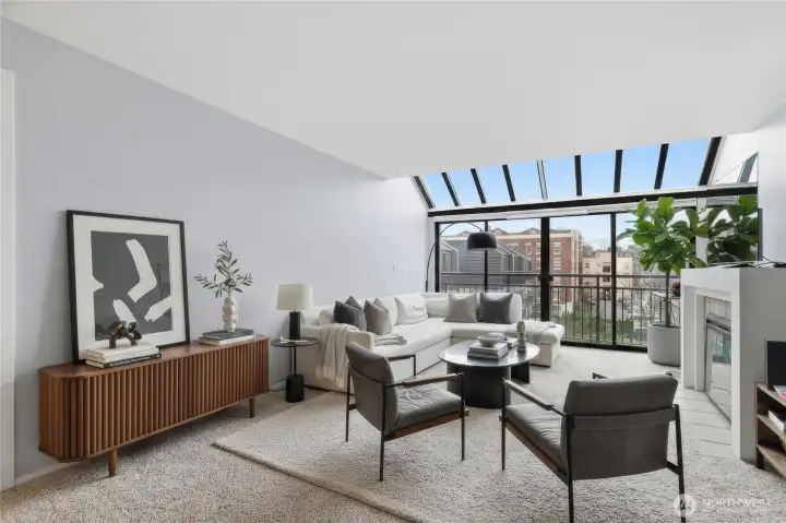 Living room. Virtually Staged.