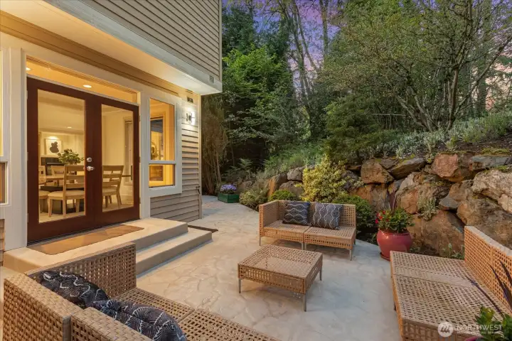 Backs to a native growth protected area, offering exceptional privacy and a tranquil, nature-filled backdrop.