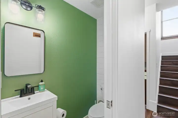 Main floor half bathroom