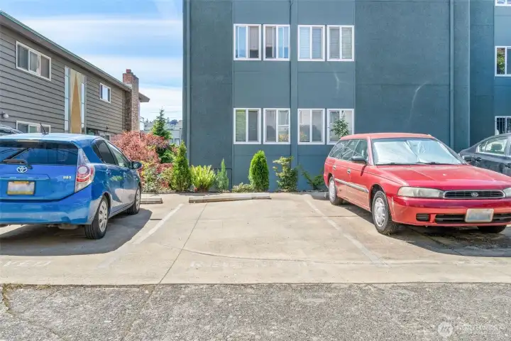 Dedicated parking space