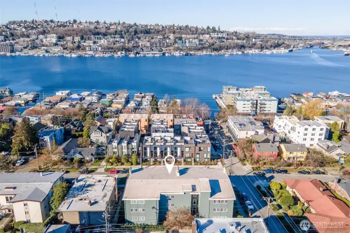 Looking West across Lake Union