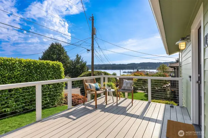 Stunning views from the front porch. Stunning views from the front porch.