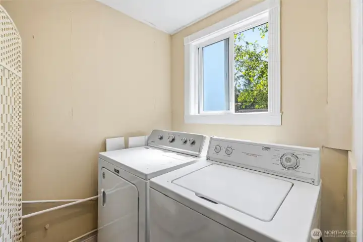 Main floor laundry room. Main floor laundry room.