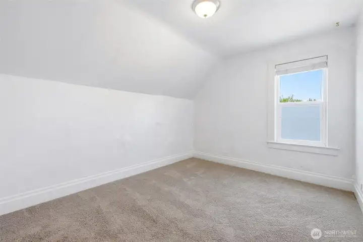 Upstairs bedroom. Upstairs bedroom.