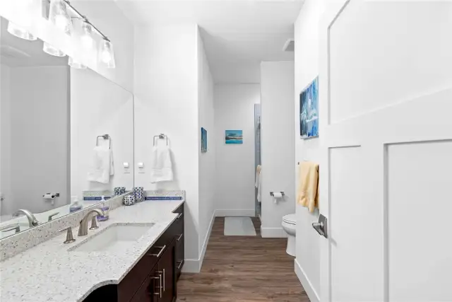 Full bathroom suite off kitchen and second Guest Bedroom.