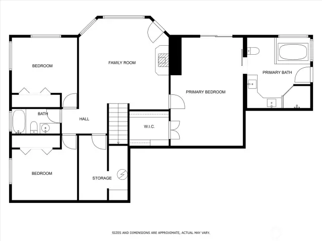 Lower level floor plan. Harmar brand electric chairlift serves 15 step straight staircase.