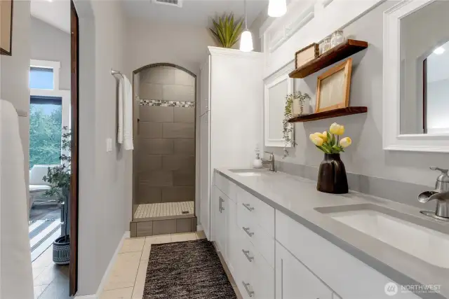 Primary bathroom with shower