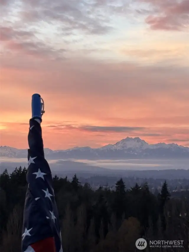 You will enjoy some of the most beautiful sunsets when sun drops behind the Olympics, it is spectacular!!